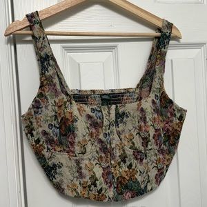 Floral corset top